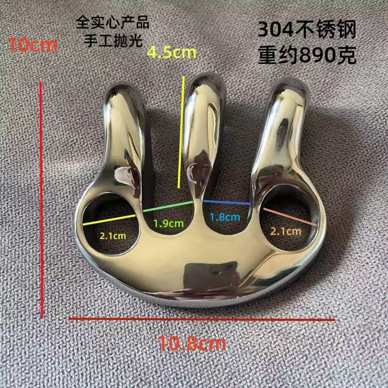 Handmade 304 Stainless Steel Material Brass Knuckles with High-gloss Polishing