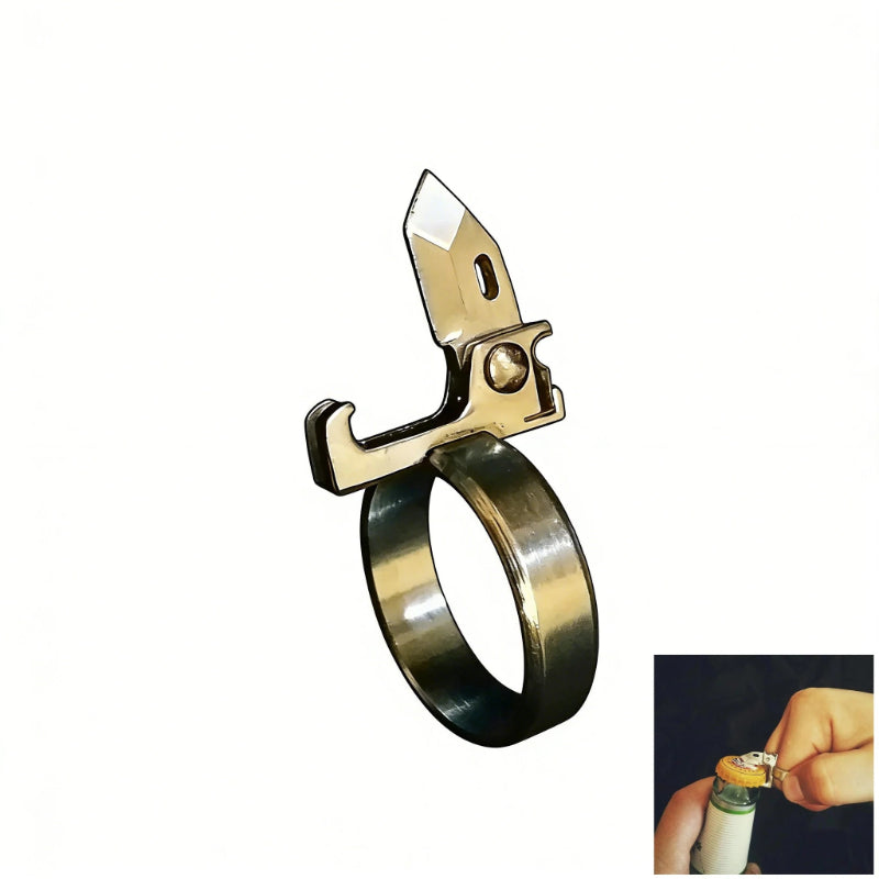Folding Brass Knuckle Knife