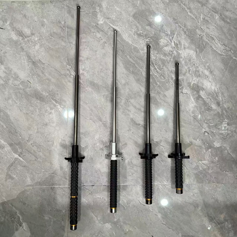 21-36 Inches Manual Telescopic Baton Portable Expandable Blocking Baton Self Defense Stick for Personal Protection