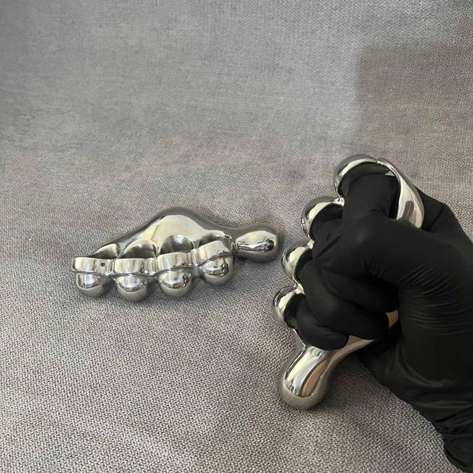 Handmade 304 Stainless Steel Material Brass Knuckles  with High-gloss Polishing