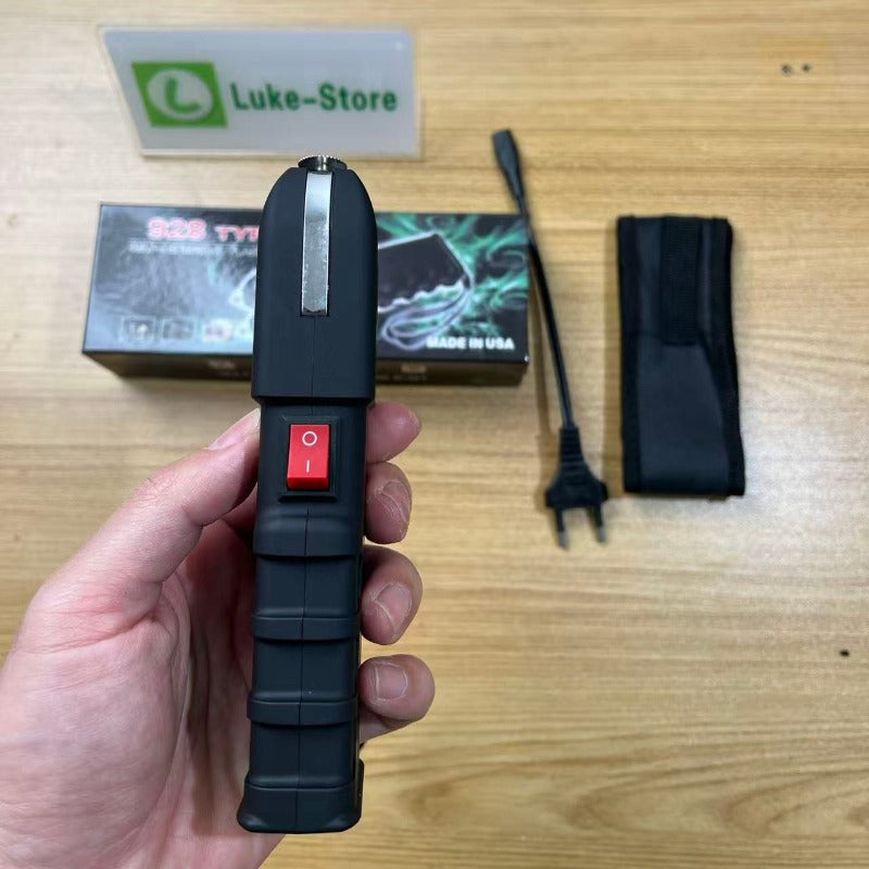 928 Max Voltage Portable Electric Shock Function Rechargeable With LED Flashlight