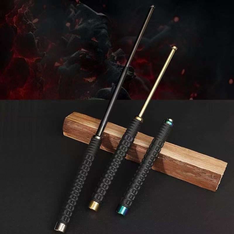 26 Inch Manual Telescopic Baton Portable Expandable Baton Anti-Slip Self Defense Stick for Personal Protection