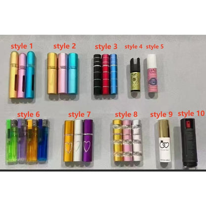 10ML Portable Lipstick Keychain Spray Pepper Sprays