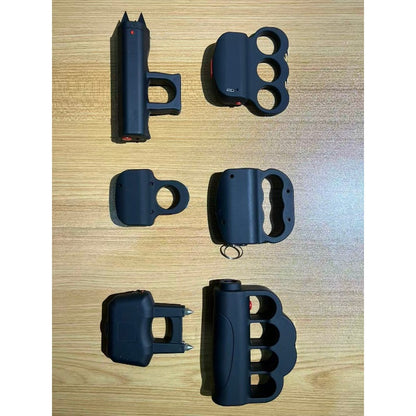 Knuckles Stun gun Portable Electric Shock Function Rechargeable With LED Flashlight