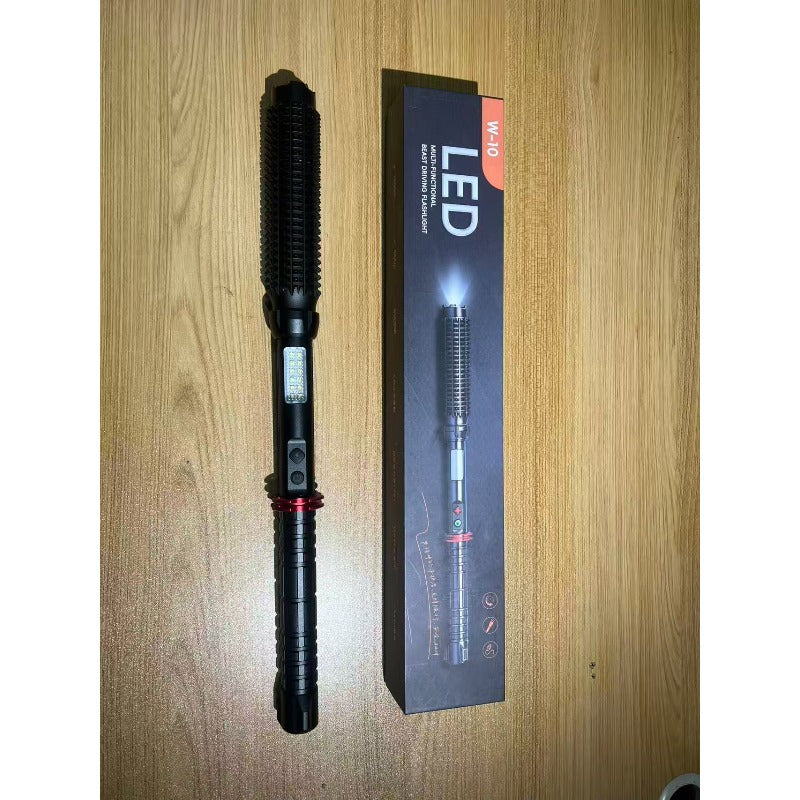 New W-10 Baton Electric Shock Function Rechargeable With LED Flashlight