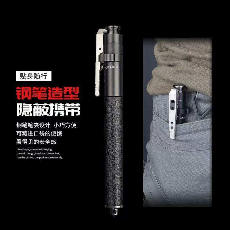 21-32 Inch Automatic Telescopic Baton Portable Expandable Baton Anti-Slip Self Defense Stick for Personal Protection
