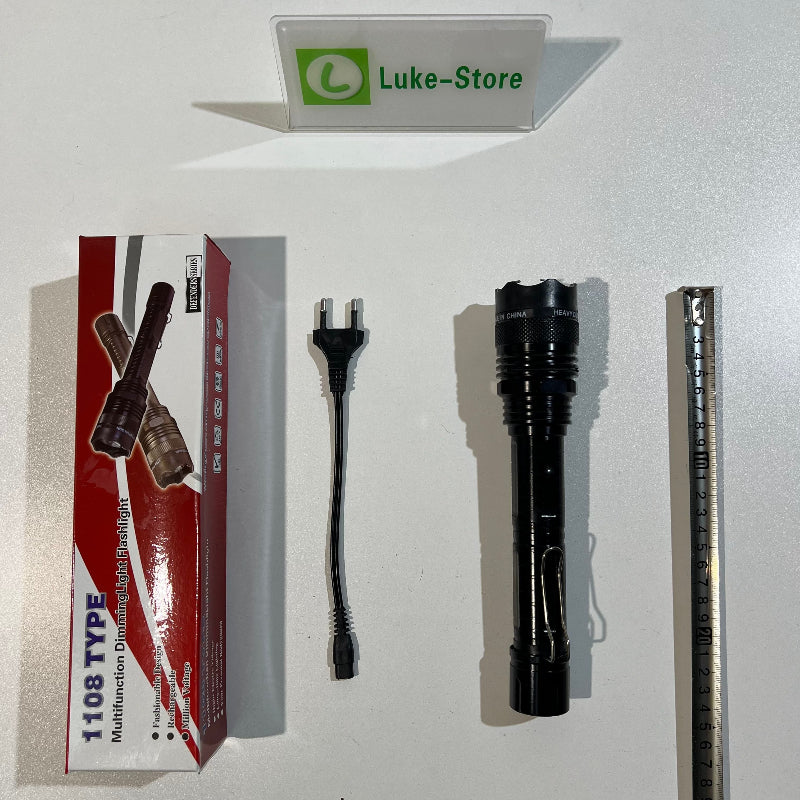 1108 Portable Electric Shock Function Rechargeable With LED Flashlight