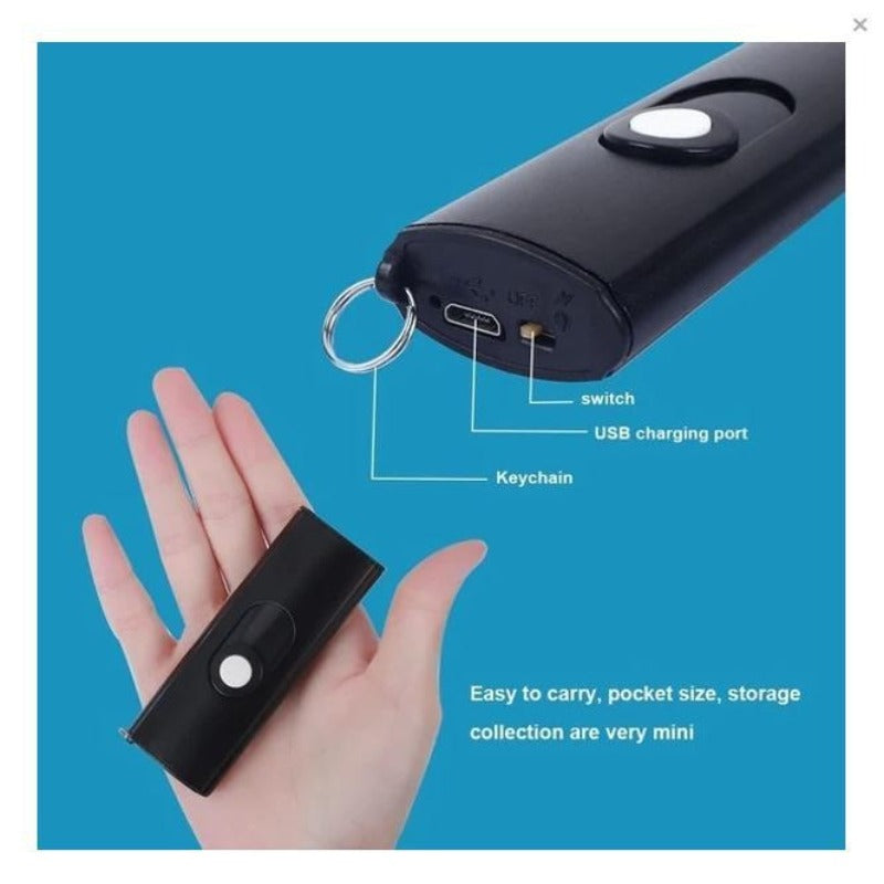 1602 Portable Electric Shock Function Rechargeable With LED Flashlight