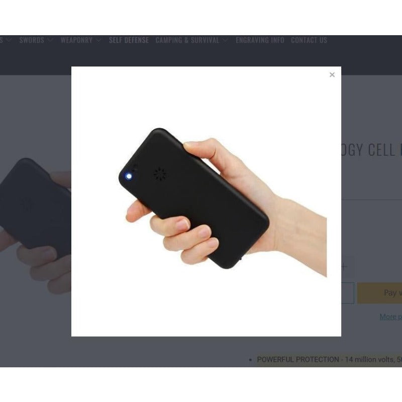 Phone Portable Electric Shock Function Rechargeable With LED Flashlight