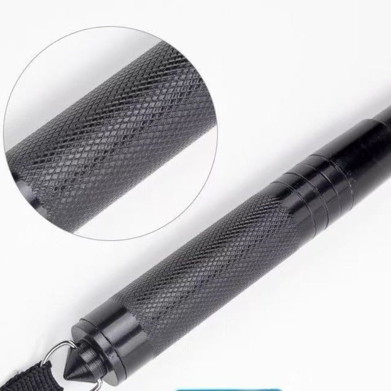 19.5 Inches Manual Telescopic Baton Portable Expandable Baton Anti-Slip Self Defense Stick for Personal Protection