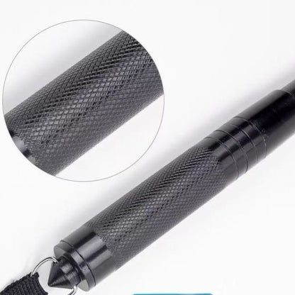 19.5 Inches Manual Telescopic Baton Portable Expandable Baton Anti-Slip Self Defense Stick for Personal Protection