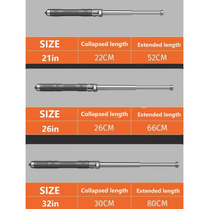 21-32 Inch Automatic Telescopic Baton Portable Expandable Baton Anti-Slip Self Defense Stick for Personal Protection