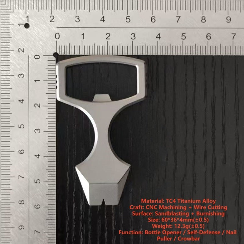 TC4 Titanium Alloy Knuckle Dusters Solid EDC Alloy Knuckle Dusters