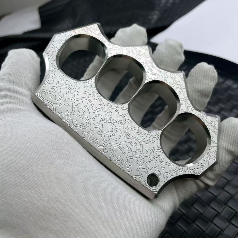 304 Stainless Steel Material Brass Knuckles CNC Engraved