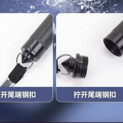 19.5 Inches Manual Telescopic Baton Portable Expandable Baton Anti-Slip Self Defense Stick for Personal Protection