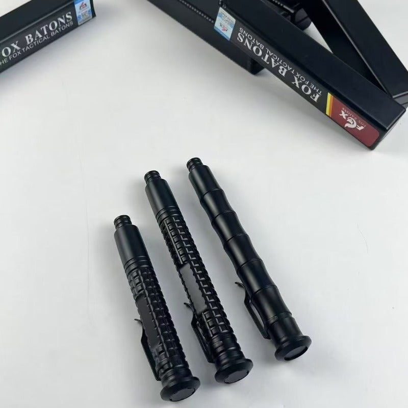 Manual Fox Agent Telescopic Baton Portable Mechanical Expandable Baton Anti-Slip Self Defense Stick for Personal Protection