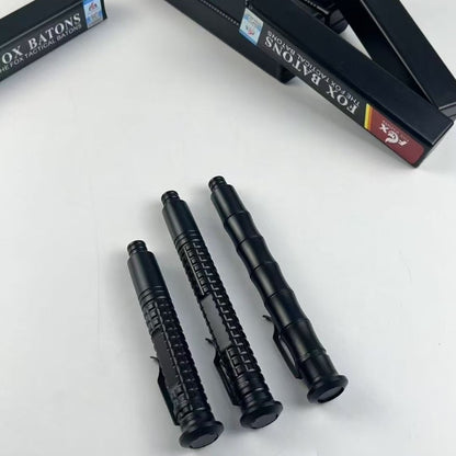 Manual Fox Agent Telescopic Baton Portable Mechanical Expandable Baton Anti-Slip Self Defense Stick for Personal Protection