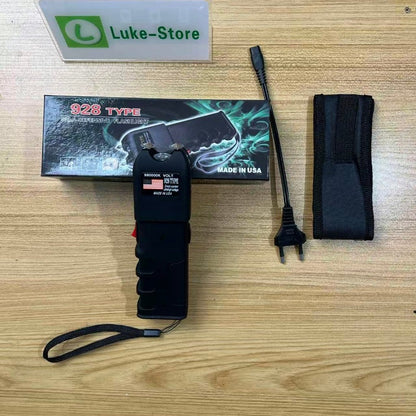 928 Max Voltage Portable Electric Shock Function Rechargeable With LED Flashlight