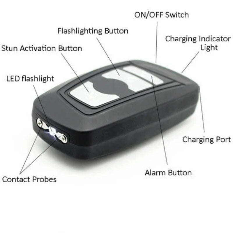 1801 Key Portable Electric Shock Function Rechargeable With LED Flashlight