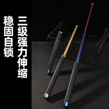26 Inch Manual Telescopic Baton Portable Expandable Baton Anti-Slip Self Defense Stick for Personal Protection