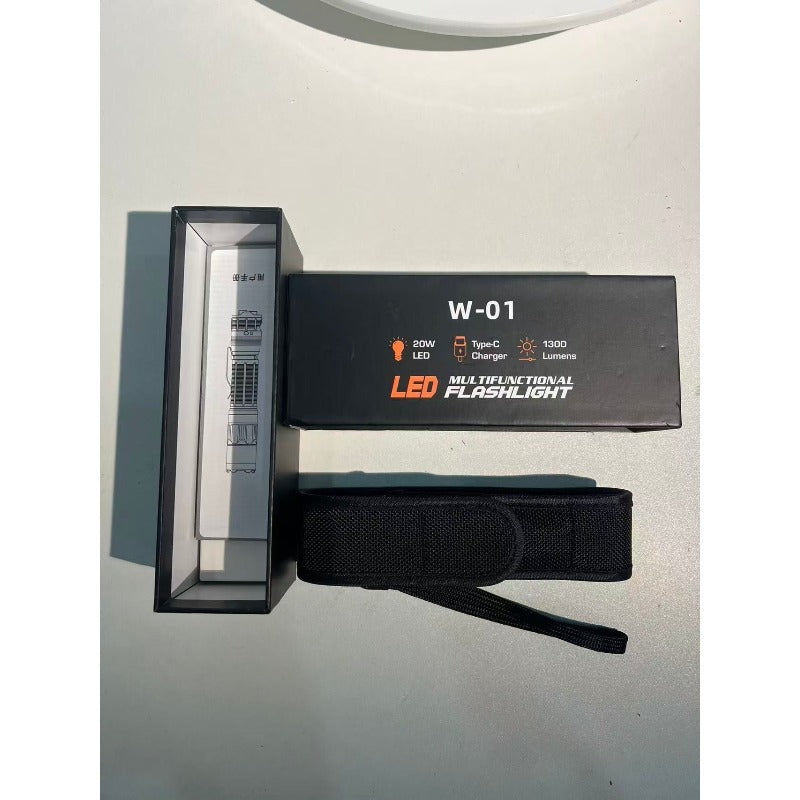 W-01 Portable Electric Shock Function Rechargeable With LED Flashlight