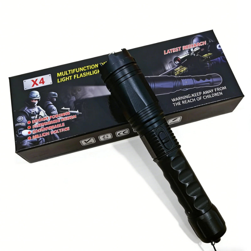 X4 Portable Electric Shock Function Rechargeable With LED Flashlight