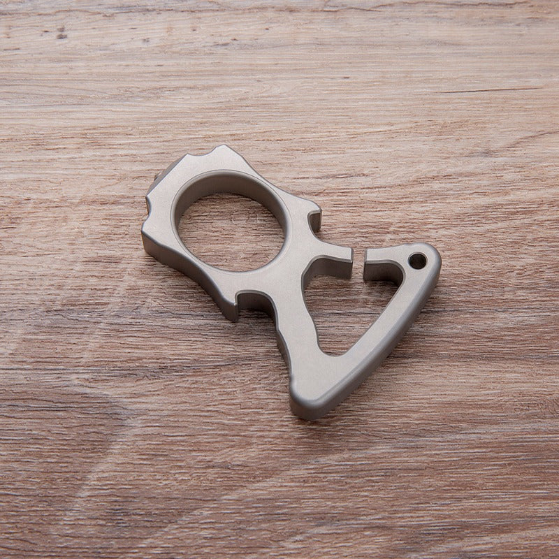 Full Stainless Steel Single Finger Knuckle Duster