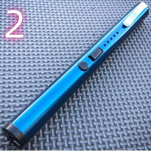 1903 Pen Style Portable Electric Shock Function Rechargeable With LED Flashlight