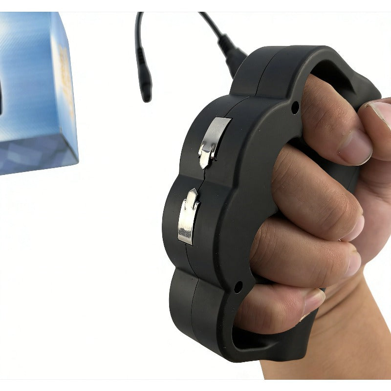 Knuckles Stun gun Portable Electric Shock Function Rechargeable With LED Flashlight