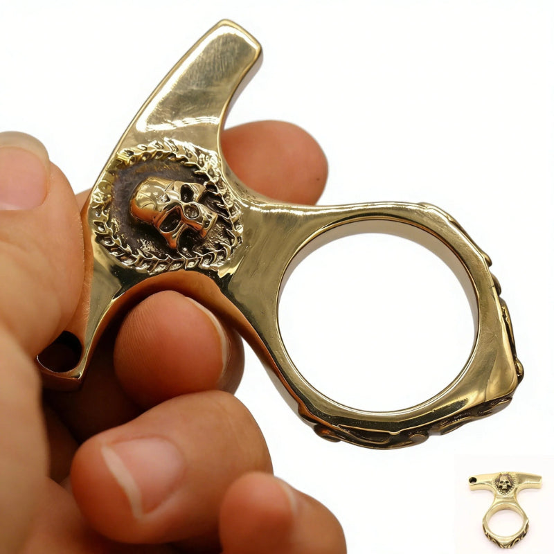Real Brass Knuckles Keychain
