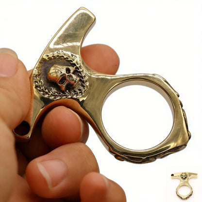 Real Brass Knuckles Keychain