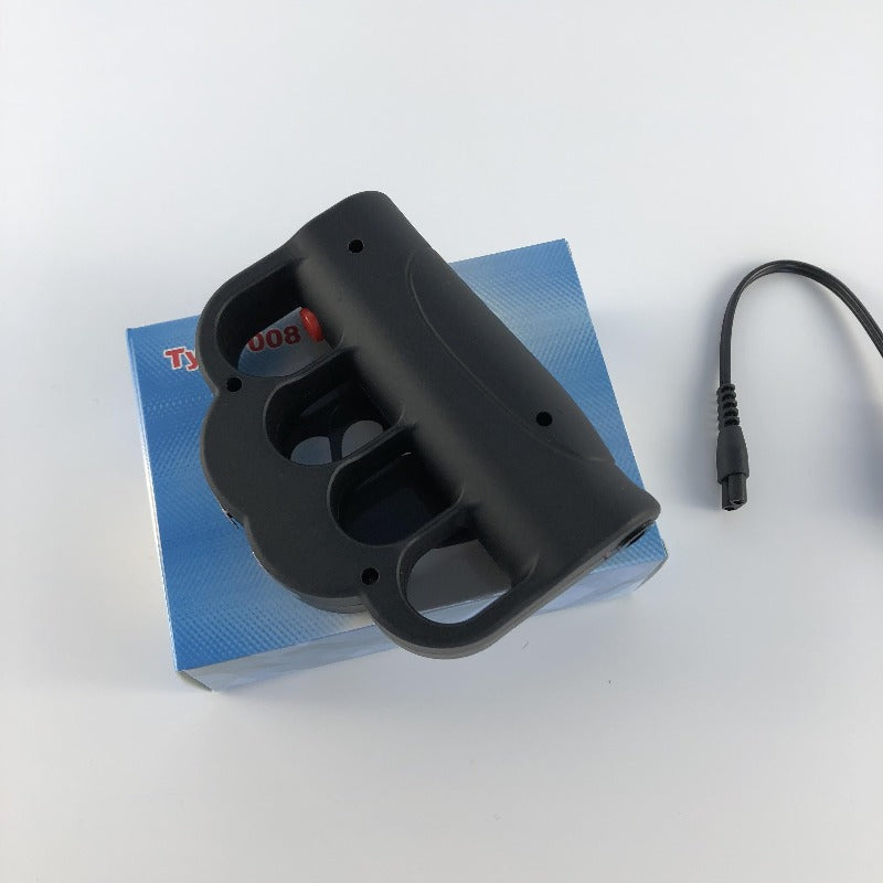 Knuckles Stun gun Portable Electric Shock Function Rechargeable With LED Flashlight