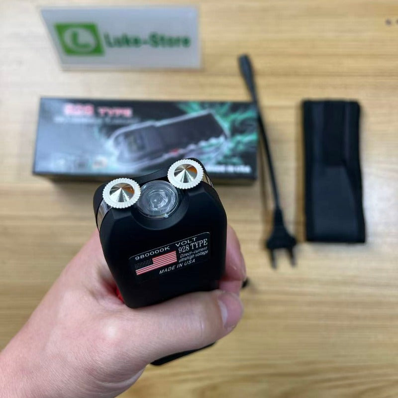 928 Max Voltage Portable Electric Shock Function Rechargeable With LED Flashlight