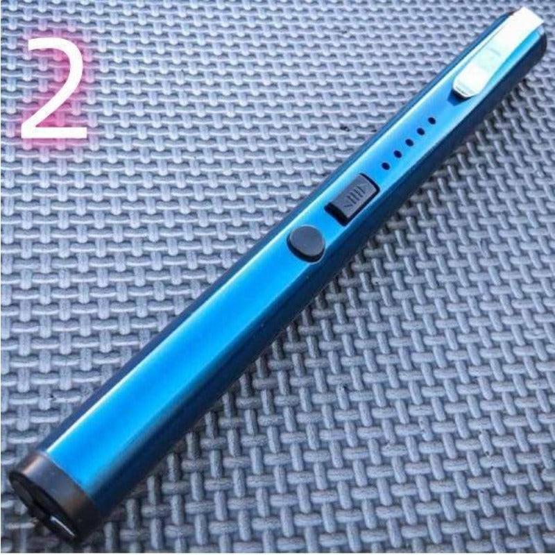 1903 Pen Style Portable Electric Shock Function Rechargeable With LED Flashlight