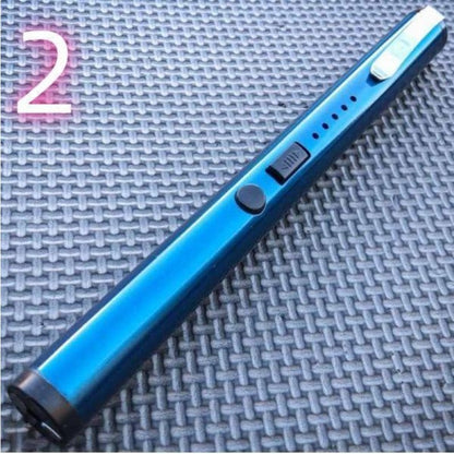 1903 Pen Style Portable Electric Shock Function Rechargeable With LED Flashlight