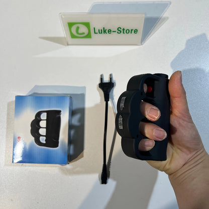 Knuckles Stun gun Portable Electric Shock Function Rechargeable With LED Flashlight