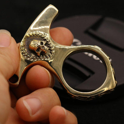 Real Brass Knuckles Keychain