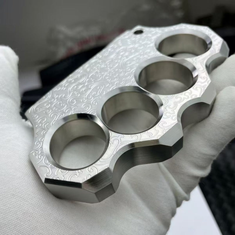 304 Stainless Steel Material Brass Knuckles CNC Engraved