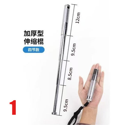 19.5 Inches Manual Telescopic Baton Portable Expandable Baton Anti-Slip Self Defense Stick for Personal Protection