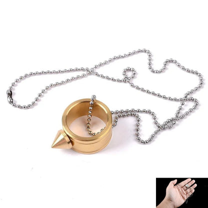 Full Stainless Steel Spike Ring Self Defense With Ball Chain