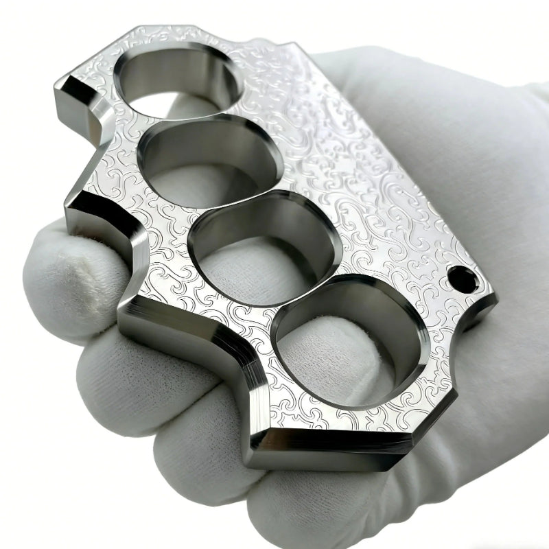 304 Stainless Steel Material Brass Knuckles CNC Engraved
