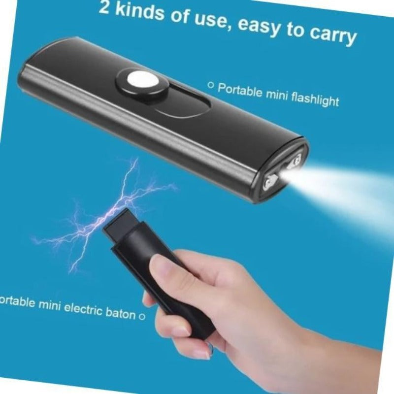 1602 Portable Electric Shock Function Rechargeable With LED Flashlight