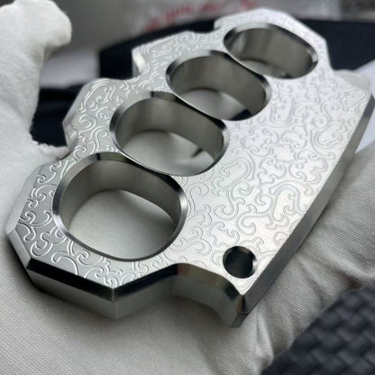 304 Stainless Steel Material Brass Knuckles CNC Engraved