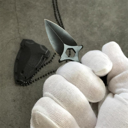 Outdoor Mini EDC Pocket Necklace Tool Knuckle Knife