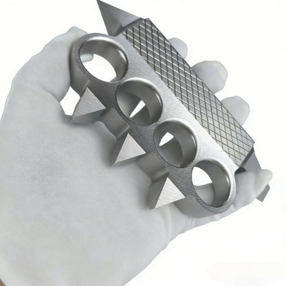 Extra Hard Knuckle Duster, 2Cr14 Stainless Iron Material, Quenched and Hardened to 50 HRC.