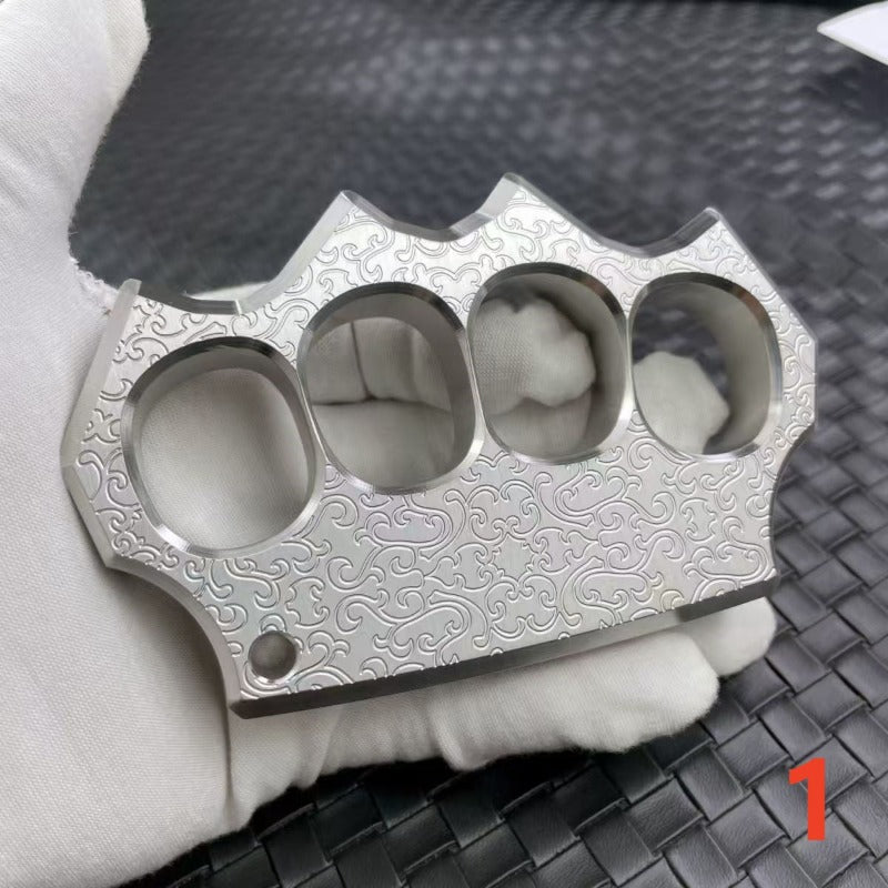 304 Stainless Steel Material Brass Knuckles CNC Engraved