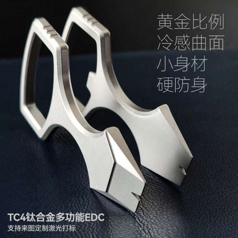 TC4 Titanium Alloy Knuckle Dusters Solid EDC Alloy Knuckle Dusters