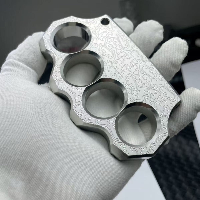 304 Stainless Steel Material Brass Knuckles CNC Engraved