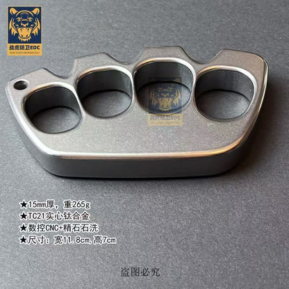 TC21 Titanium Alloy Knuckle Dusters Solid EDC Alloy Knuckle Dusters