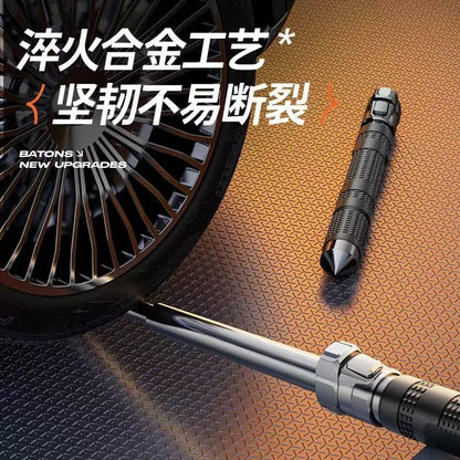 21-32 Inch Automatic Telescopic Baton Portable Expandable Baton Anti-Slip Self Defense Stick for Personal Protection